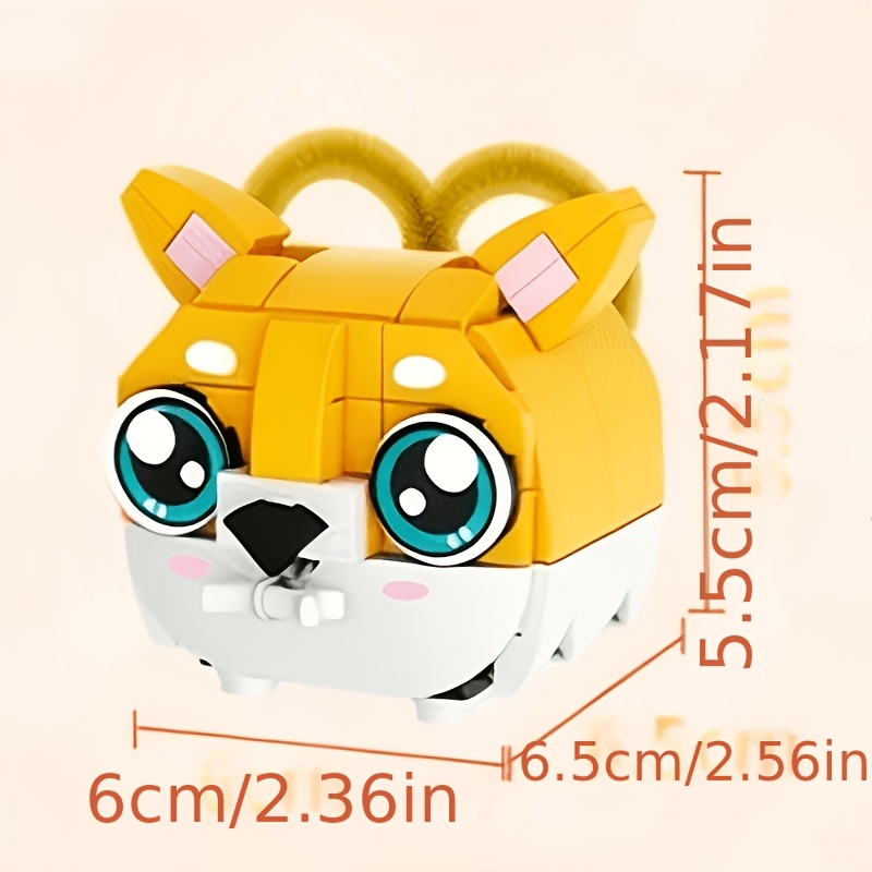 Cute Animal Block Assembly, Desktop Decoration Gift